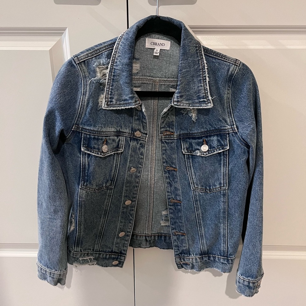 CBRAND Fearless Distressed Denim Jacket
